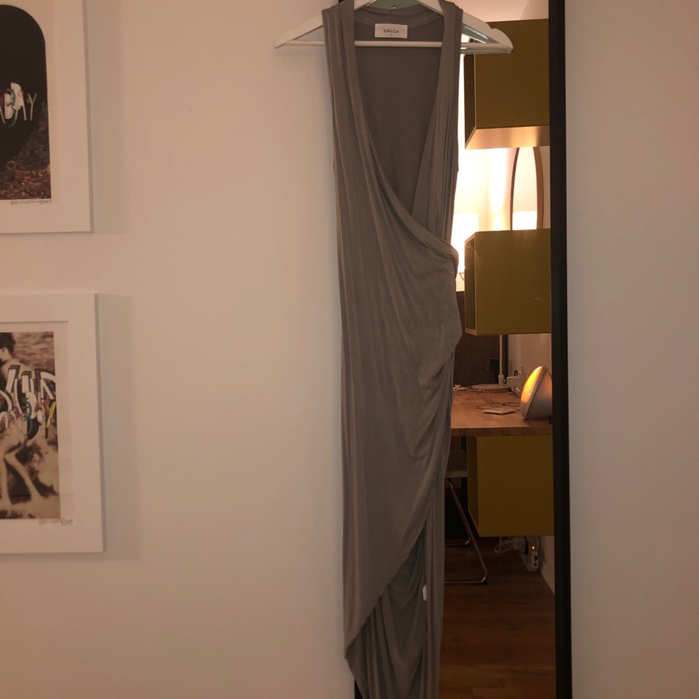 Bacio Light Olive Green Maxi Dress